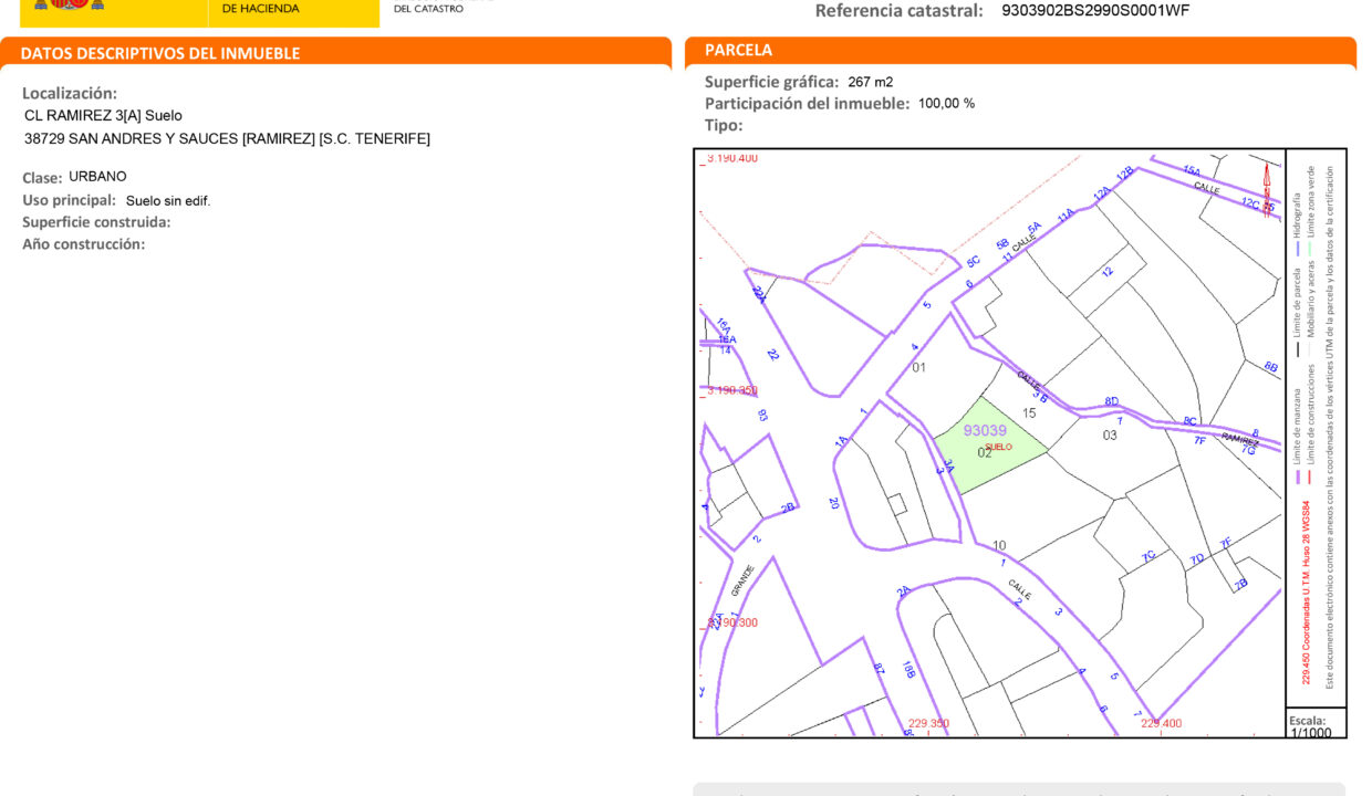 Certificación Descriptiva y Gráfica Catastral 9303902BS2990S00
