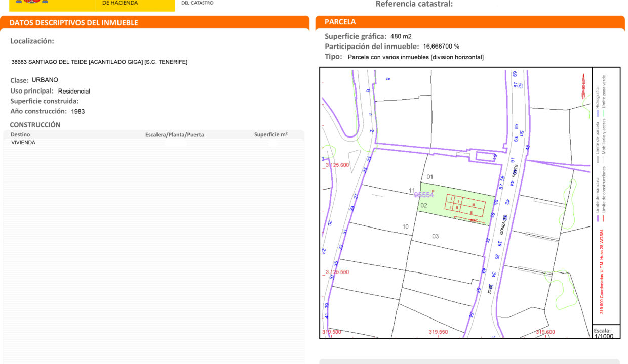 Certificación Descriptiva y Gráfica Catastral 9555402CS1295N00